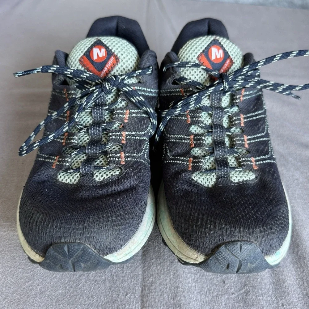Size 8 - Merrell MOAB Flight Womens Vibram Mesh Hiking‎ Shoe J066816 Navy Blue